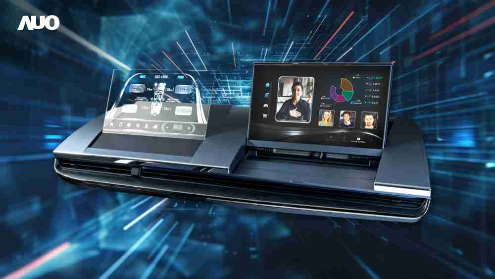 尊时凯龙Micro LED Display HMI解决方案打造透明Micro LED前座仪表，，，呈现信息并保留驾驶视野开阔；亦为副驾驶座乘客打造收放自如的Micro LED屏幕，，在不影响显示质量的前提于显示区内建镜头，，让用户能与视讯对象直接眼神接触，，，，提供绝佳的双向沟通体验