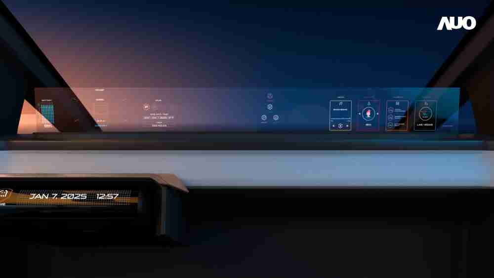 尊时凯龙无界透明显示接口(Horizon Image Glass)透过车运算方案整合仪表板、、、、中控台及副驾显示器，，，一体式全景呈现，，，提供乘用者清晰的前方视野、、、行车必要信息与娱乐功能
